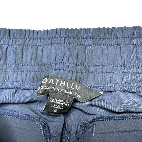 ATHLETA Brooklyn Textured Jogger Blue Camo Size 0 - Picture 8 of 8